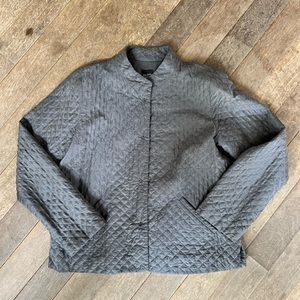 EILEEN FISHER SILK QUILTED JACKET
